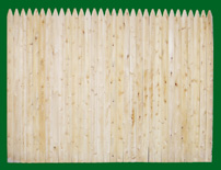 wood stockade fence C346